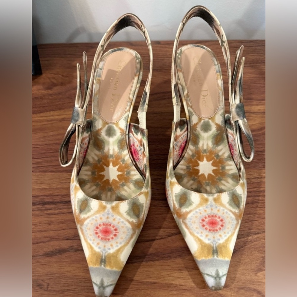 Christian Dior Kaleidoscope Tie Dye Kitten Heels - Picture 4 of 6